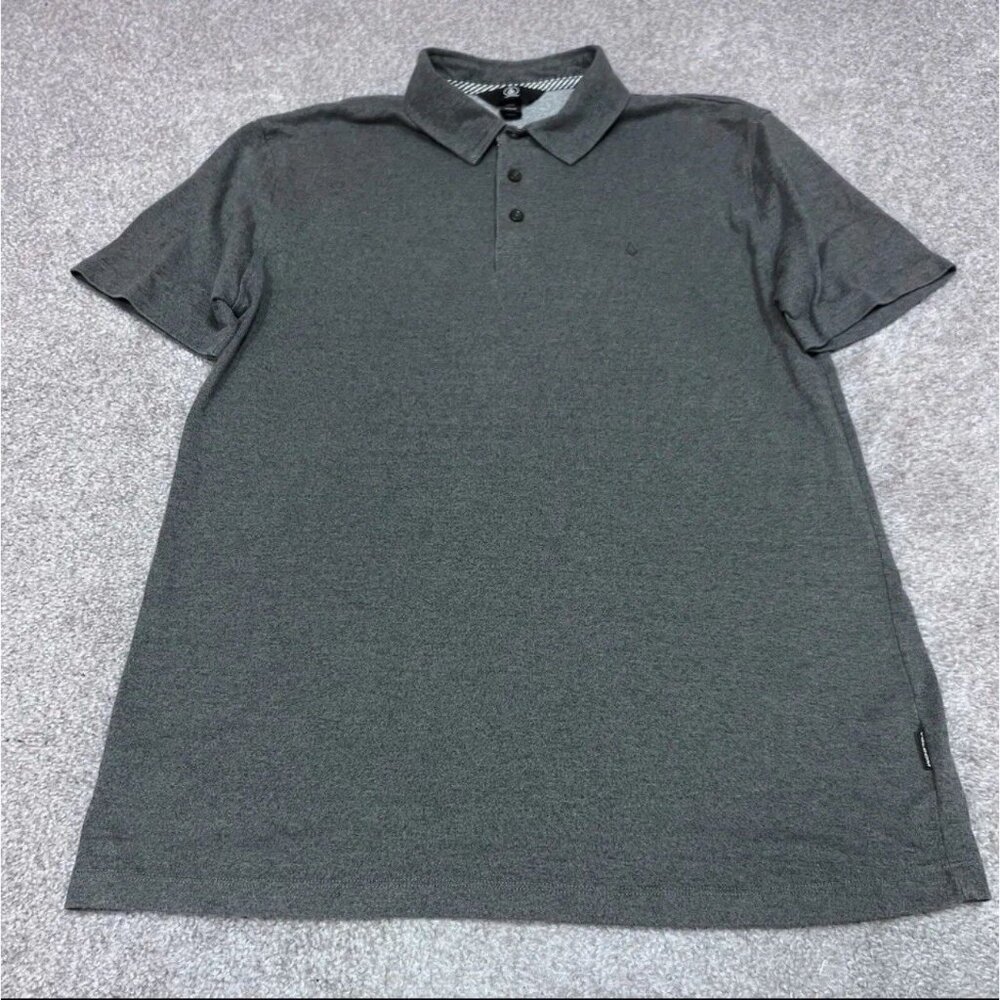 Volcom Polo Men’s Gray Short Sleeve Size Medium